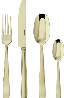 Bestekset Sambonet Flat PVD Champagne (24-Delig)