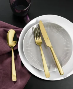 Bestekset Sambonet Flat PVD Gold (24-Delig)