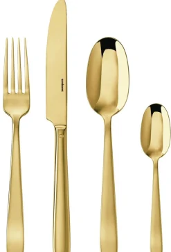 Bestekset Sambonet Flat PVD Gold (24-Delig)