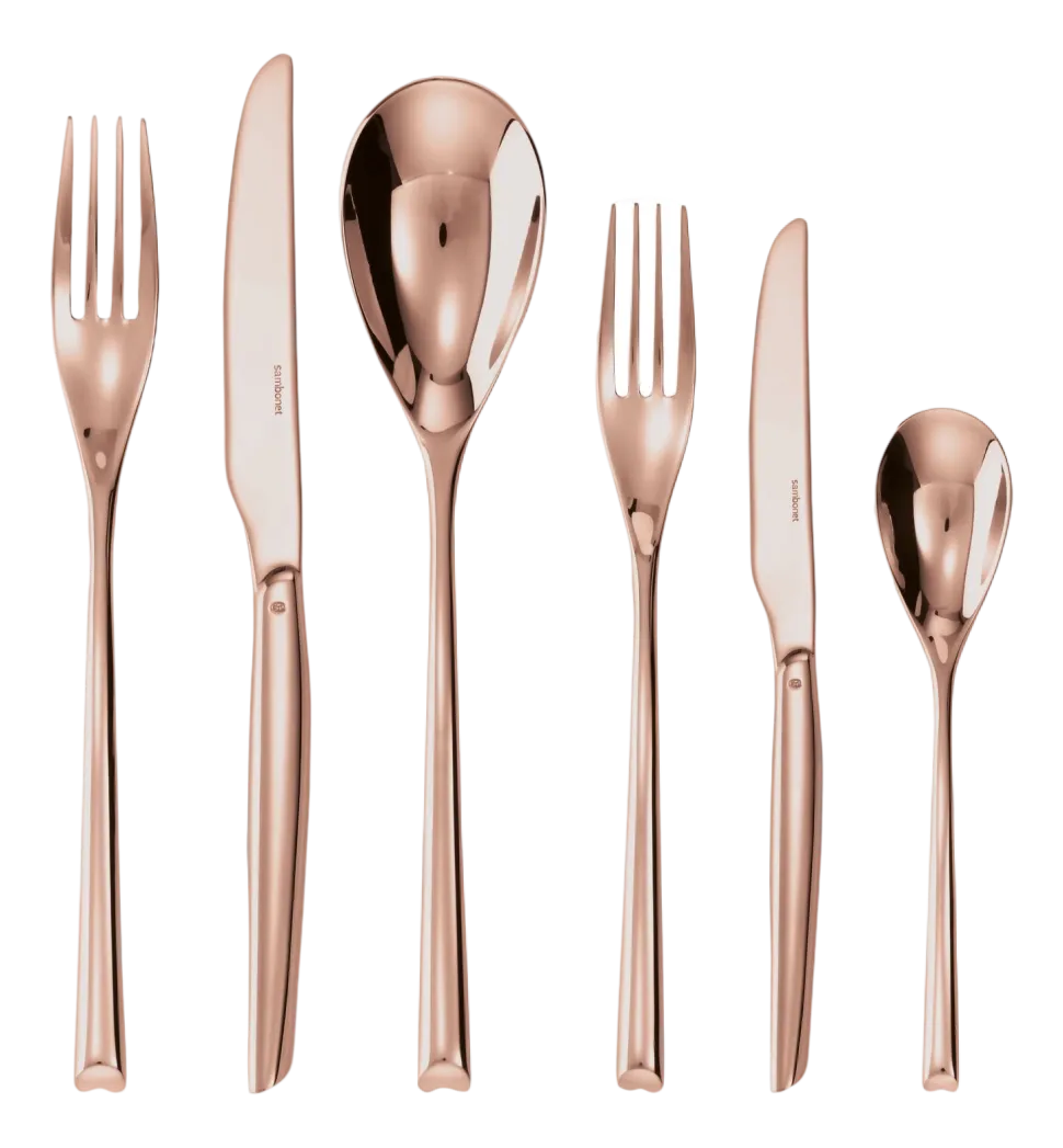 Bestekset Sambonet H-Art Mirror PVD Copper (36-Delig)