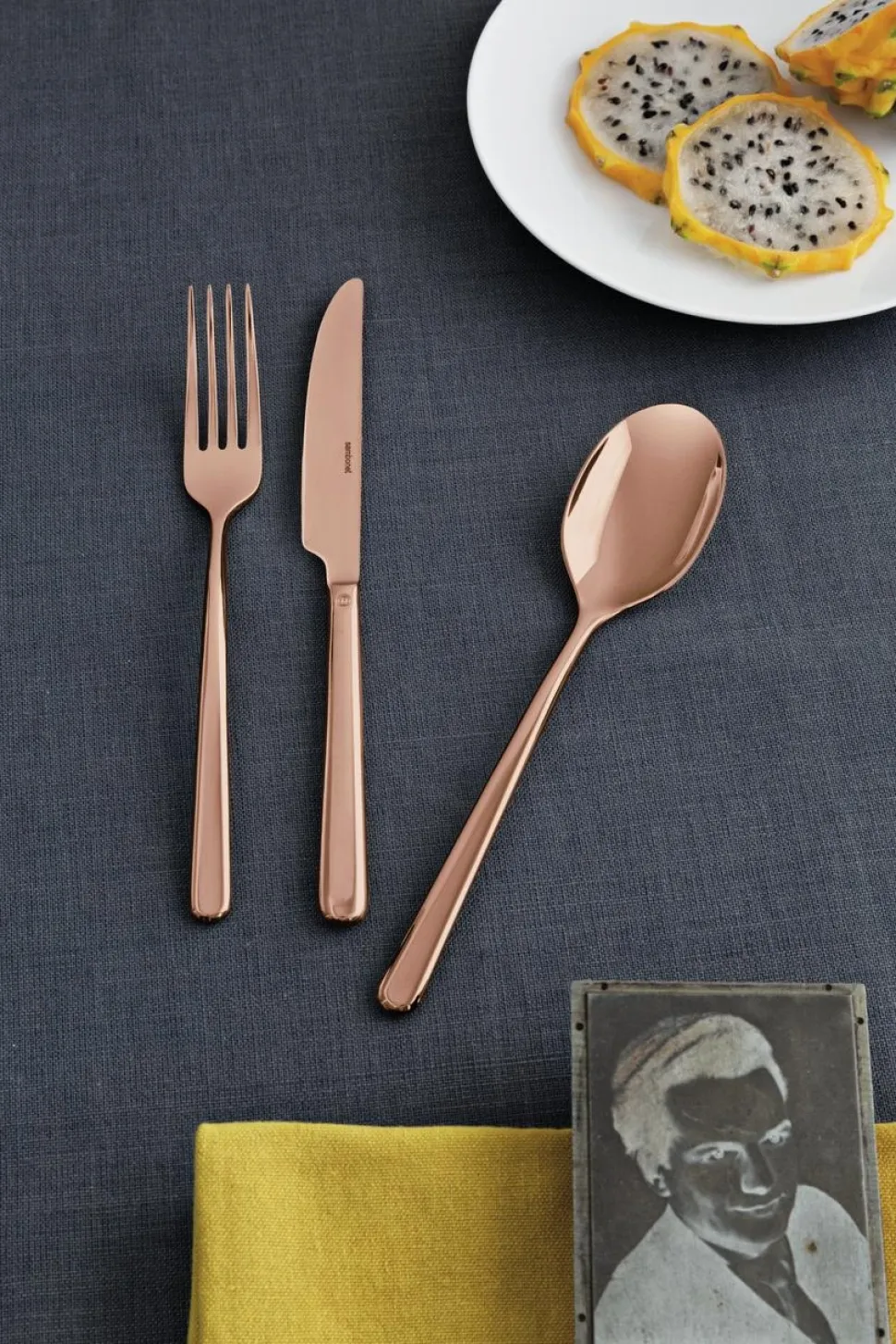 Bestekset Sambonet Linear PVD Copper (36-Delig)