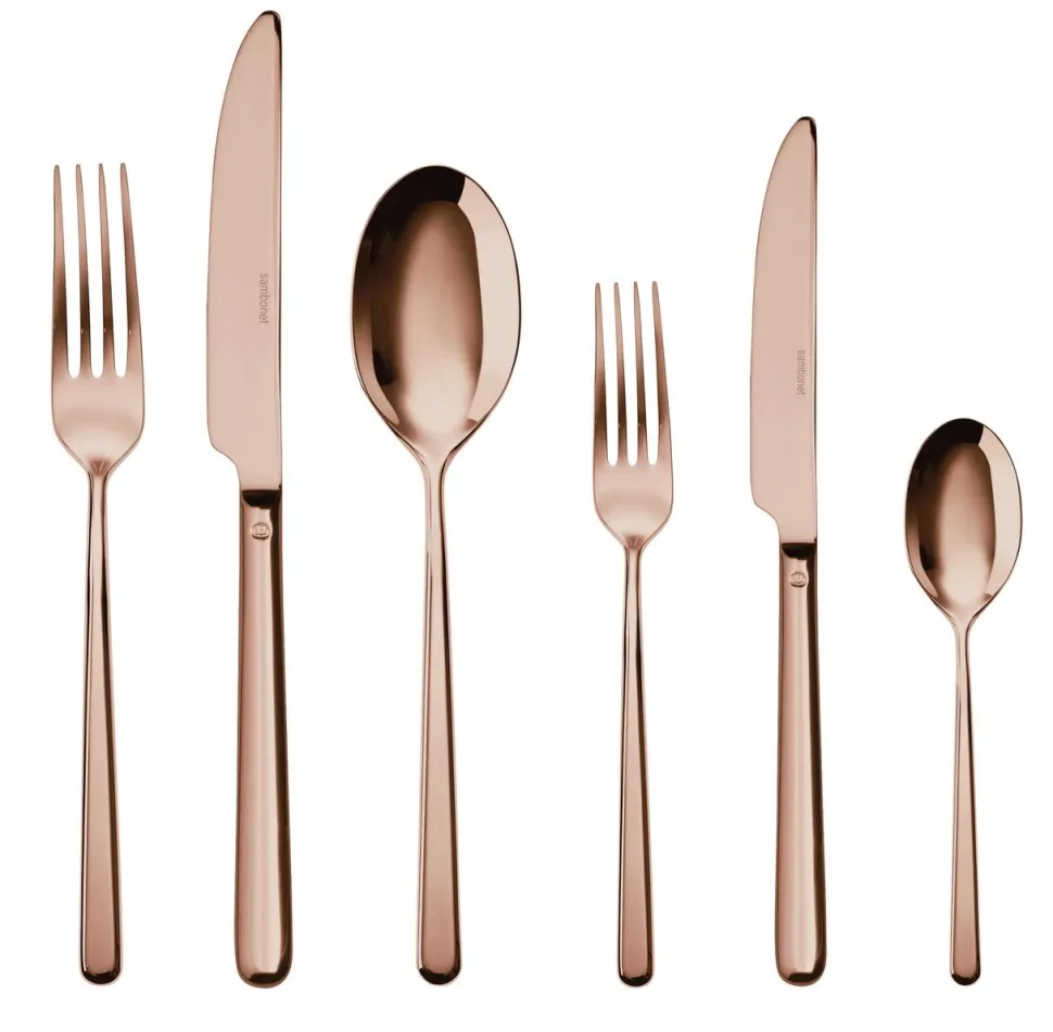 Bestekset Sambonet Linear PVD Copper (36-Delig)
