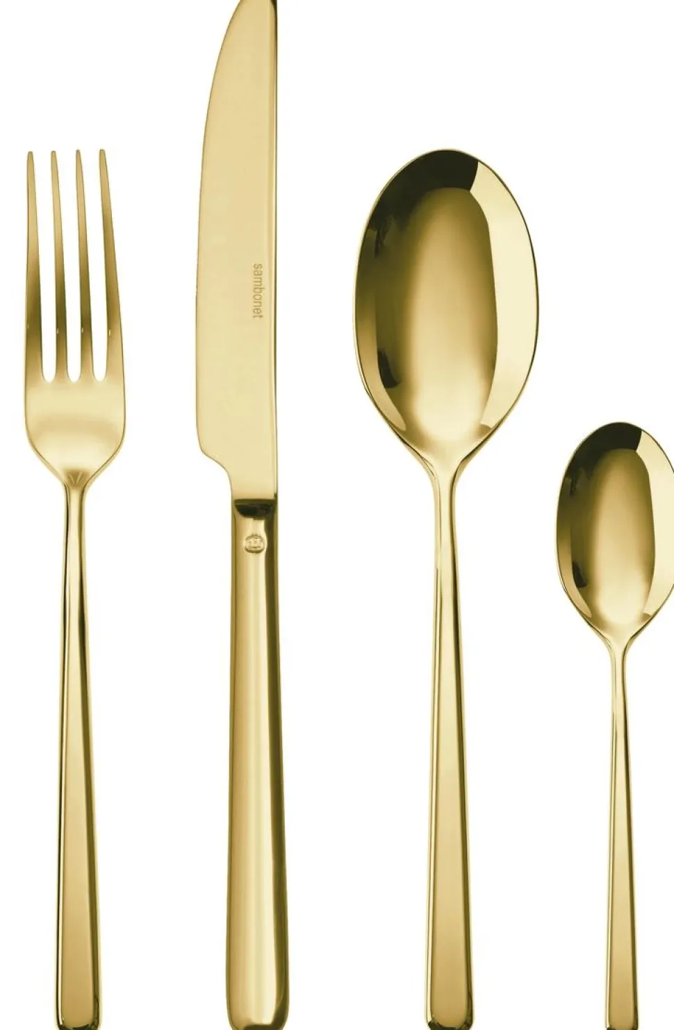 Bestekset Sambonet Linear PVD Gold (24-Delig)
