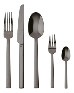 Bestekset Sambonet Neutra Mirror PVD 2Black (30-Delig)