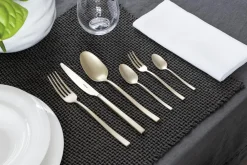 Sambonet Bestekset Rock Mirror PVD Champagne (36-Delig) Outlet