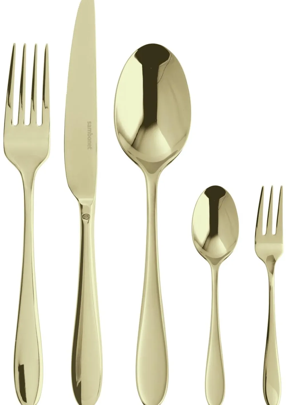 Sambonet Bestekset Velvet Mirror PVD Champagne (30-Delig) Clearance
