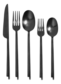 Bestekset Serax Dune Cutlery By Kelly Wearstler Black Gift Box (5-delig)