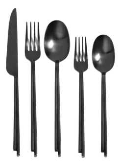 Bestekset Serax Dune Cutlery By Kelly Wearstler Black Gift Box (5-delig)