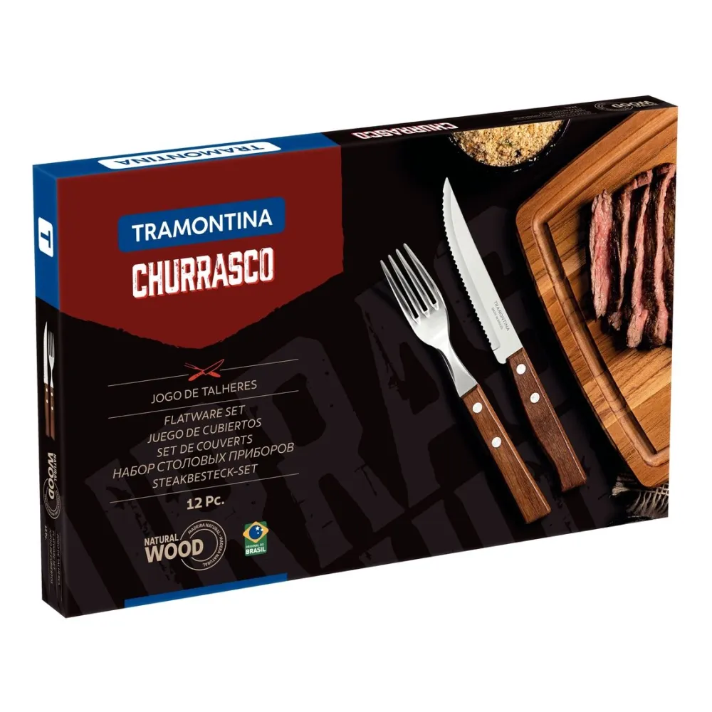 Tramontina Bestekset Tradicional Bruin (12-Delig) Clearance
