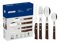 Bestekset Tramontina Tradicional Bruin (24-Delig)
