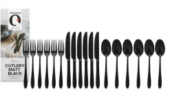 Bestekset vtwonen Matt Black (Set van 18)