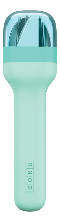 Bestekset ZOKU in Houder Teal (3-delig)
