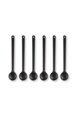 Bestek vtwonen Spoons Porcelain Matt Black Large (Set van 6)