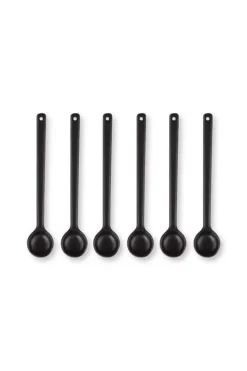 Bestek vtwonen Spoons Porcelain Matt Black Large (Set van 6)