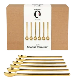 VT Wonen Bestek vtwonen Spoons Porcelain Gold (Set van 6) New