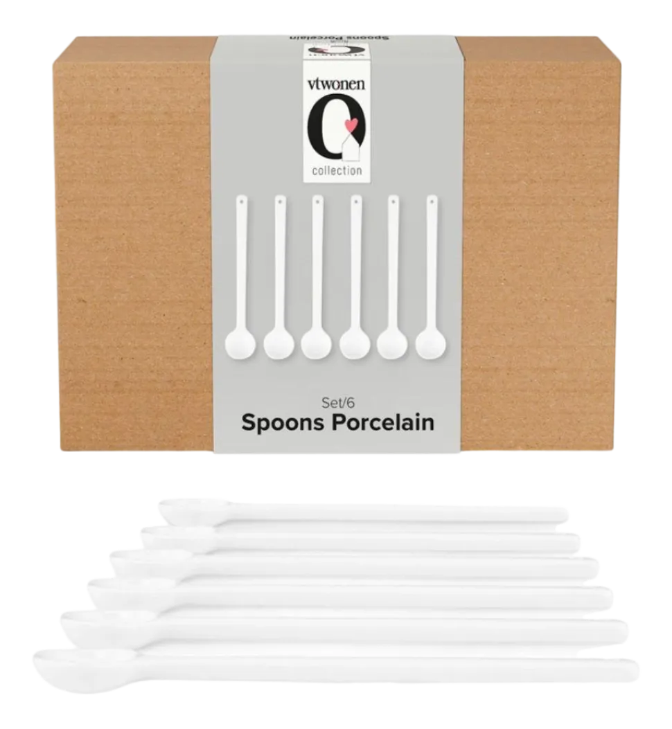 Bestek vtwonen Spoons Porcelain White Large (Set van 6)