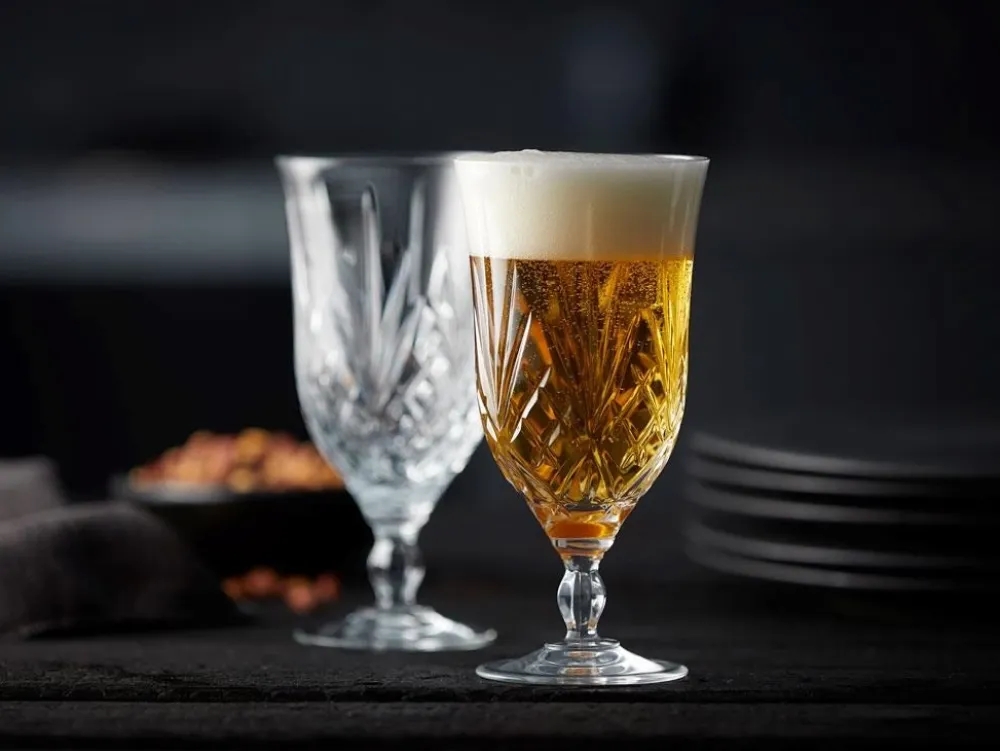 Lyngby Bierglas Glas Krystal Melodia Clear 400 ml (4-delig) Best