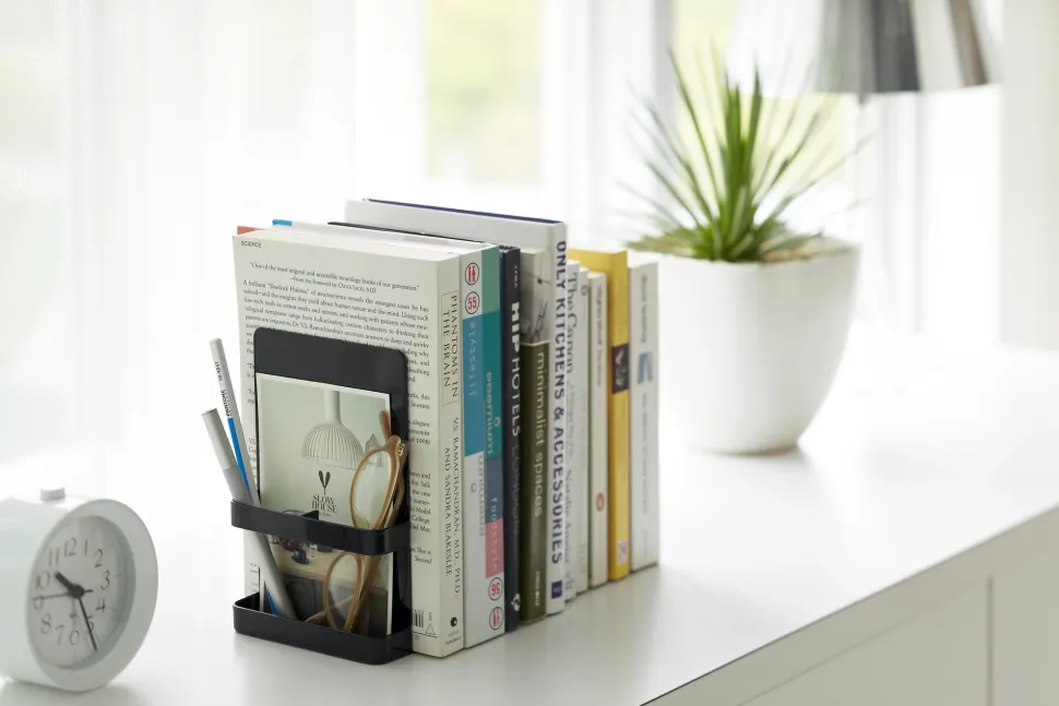 Boekensteun Yamazaki Tower Black (2-Delig)