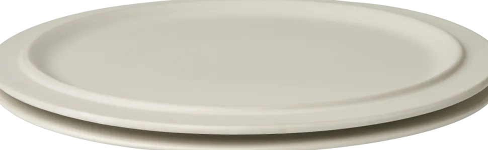 Bord Bolia Edge Ecru 27 cm (Set van 2)