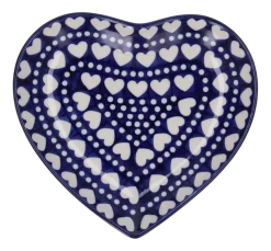 Bord Bunzlau Castle Hart Medium Blue Valentine