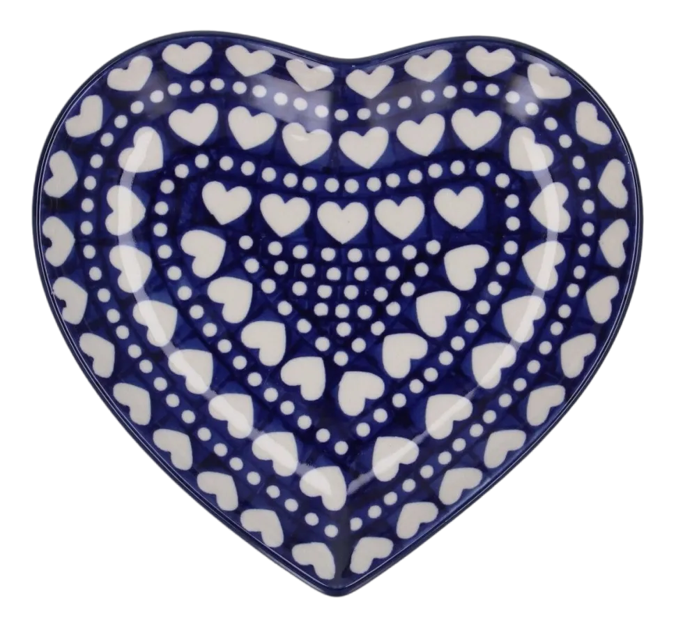 Bord Bunzlau Castle Hart Medium Blue Valentine