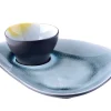 Gastro Bord Medium Spiegel Grey Blue Ovaal 22 x 16 cm (4-delig) Discount