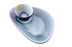 Gastro Bord Medium Spiegel Grey Blue Ovaal 22 x 16 cm (4-delig) Discount