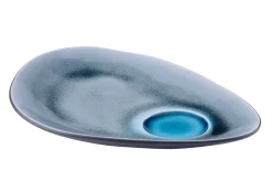 Gastro Bord Medium Spiegel Grey Blue Ovaal 22 x 16 cm (4-delig) Discount