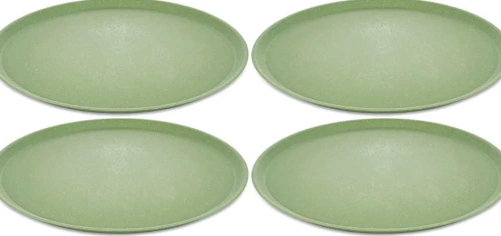 Koziol Bord Bio-Circulair Connect Nature Leaf Green 25,5 cm (4-Delig) New