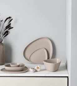 Bord Lind DNA Stoneware Deep Plate Sand