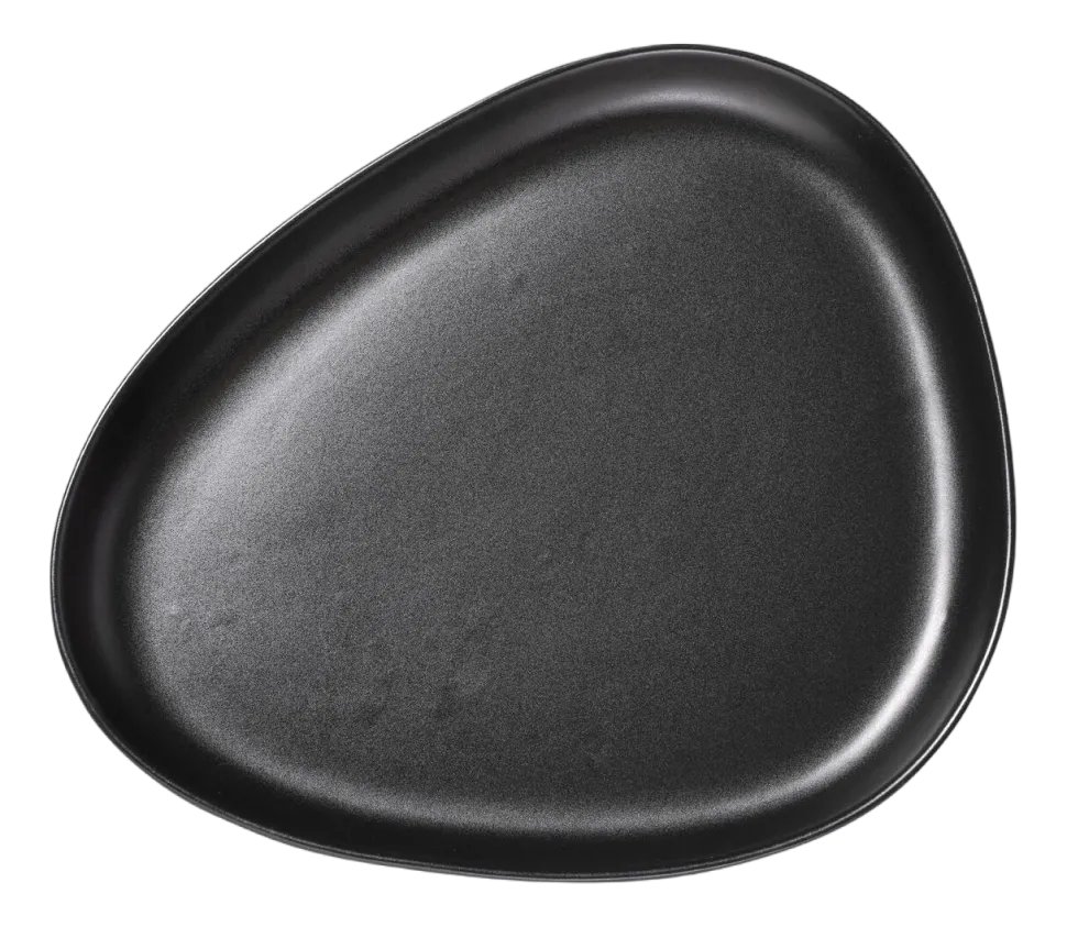 Bord Lind DNA Stoneware Platter Plate Black