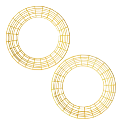 Bord POLSPOTTEN Digi Yellow L (Set van 2)