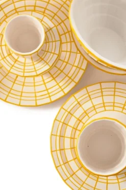 Bord POLSPOTTEN Digi Yellow L (Set van 2)