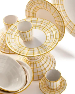 Bord POLSPOTTEN Digi Yellow L (Set van 2)