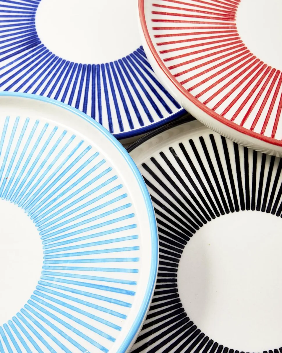 Bord POLSPOTTEN Marine Striped Multi (Set van 4)
