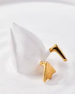 Bord POLSPOTTEN Plate Diving Duck Gold Ø40