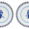 POLSPOTTEN Bord x Rijksmuseum Bird Patterned Blue 27 cm (Set van 2) Best