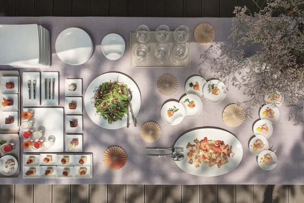 Bord Rosenthal Mesh White 17 cm