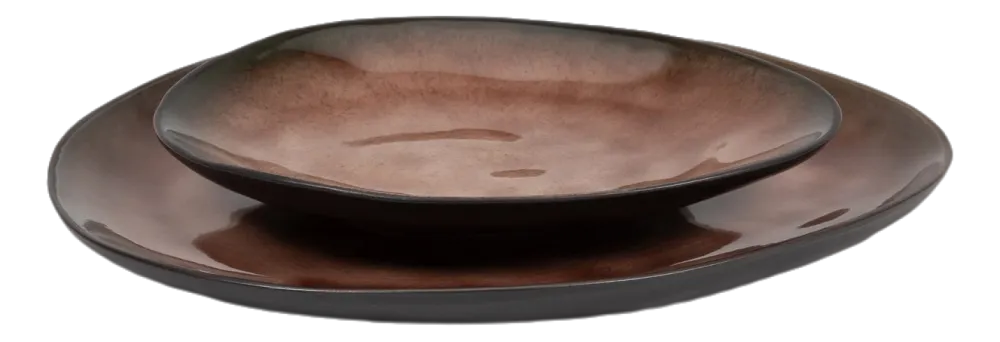 Serax Bord Oval M Brown Pure Black 20 cm Discount