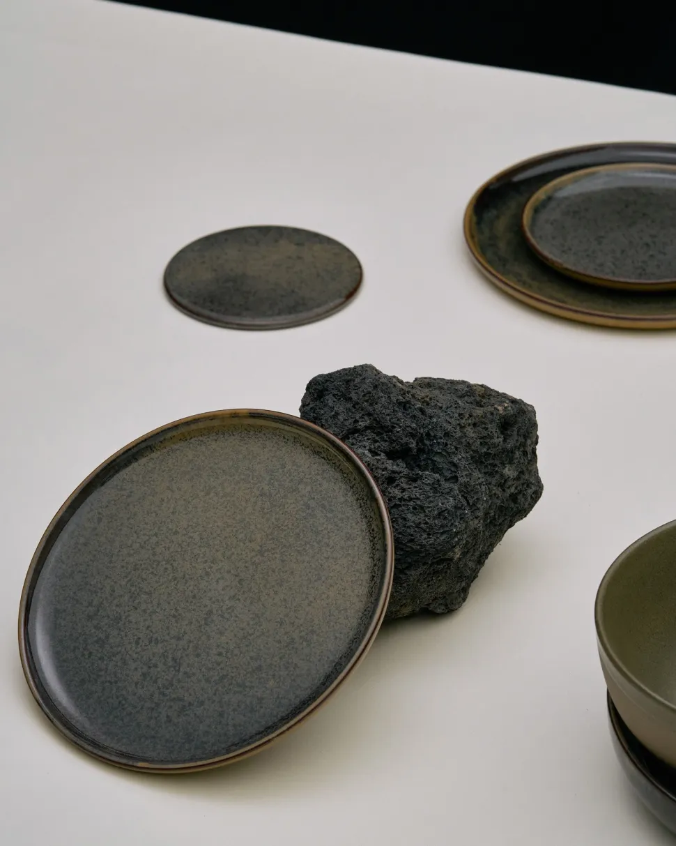 Bord Serax Surface Tableware By Sergio Herman Indi Grey M 24 x 24 x 1,5 cm