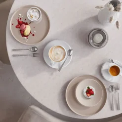 Villeroy & Boch Bord Iconic Mat Beige 24 cm (6 delig)