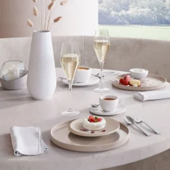 Villeroy & Boch Bord Iconic Mat Beige 24 cm (6 delig)