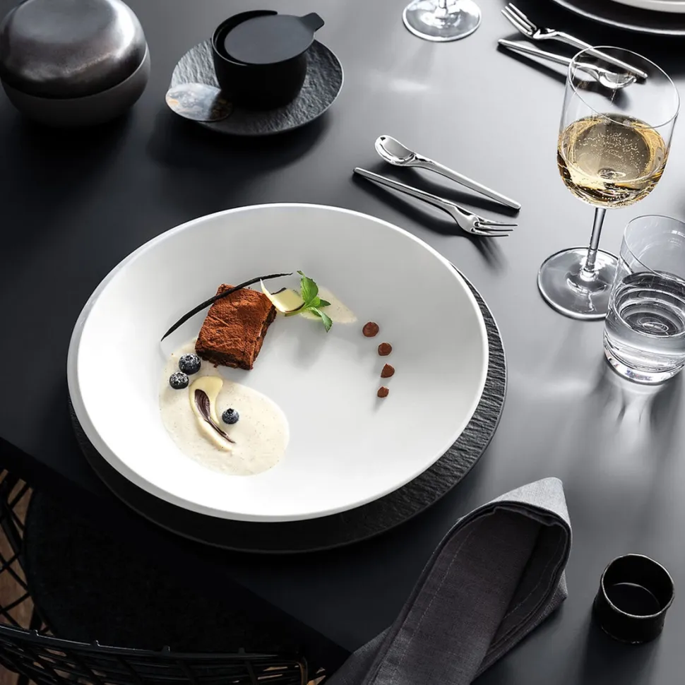 Bord Villeroy & Boch NewMoon Diep Wit (6-Delig)