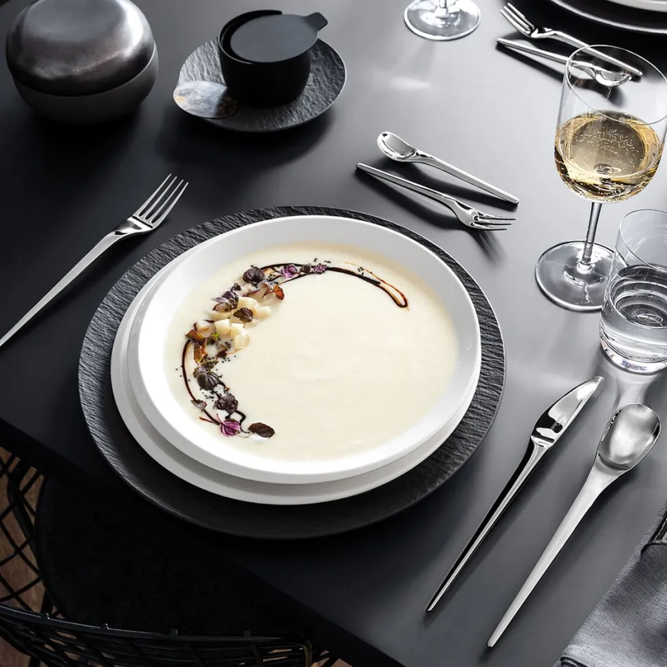 Bord Villeroy & Boch NewMoon Plat Wit (6-Delig)