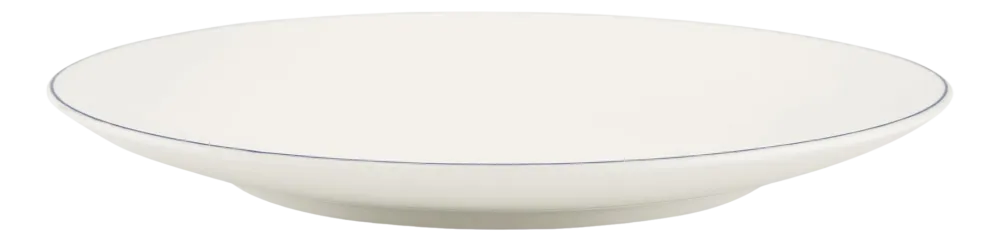 VT Wonen Bord vtwonen Plate White-Blue Line 25,5 cm (Set van 6) Clearance