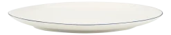 VT Wonen Bord vtwonen Plate White-Blue Line Oval 30 cm Hot