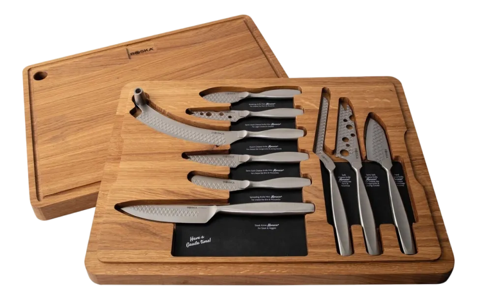 Borrelset Boska Monaco+ Brown / Silver (Set van 9)