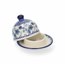 Botervloot Bunzlau Castle Rond Indigo (Ø 9,5 cm)