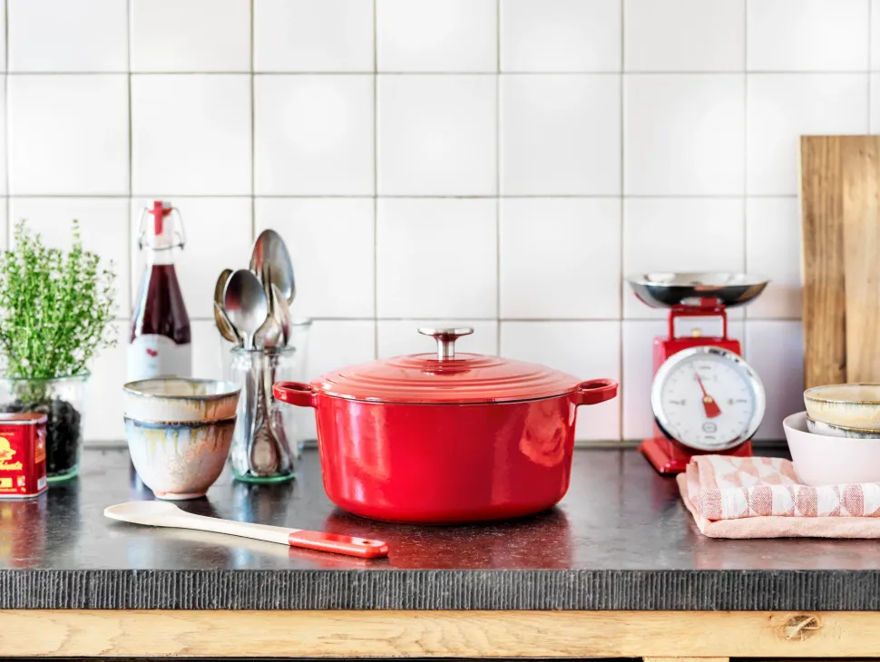 Braadpan BK Bourgogne Chili Red 24 cm