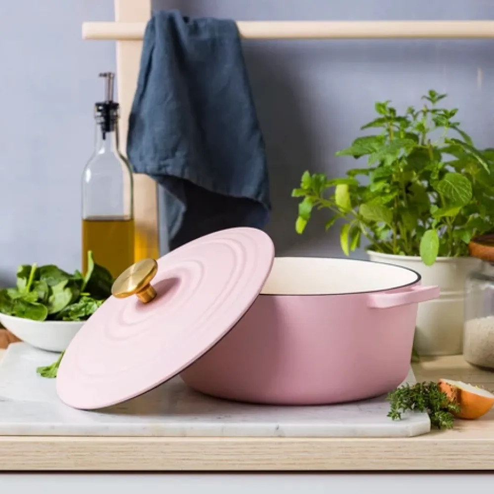 BK Braadpan Bourgogne Stoofpot Blush Pink 24 cm
